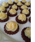 Tartelete de chocolate com Brigadeiro Branco